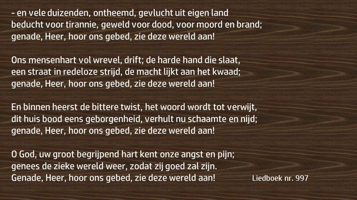 - en vele duizenden, ontheemd,
gevlucht uit eigen land...