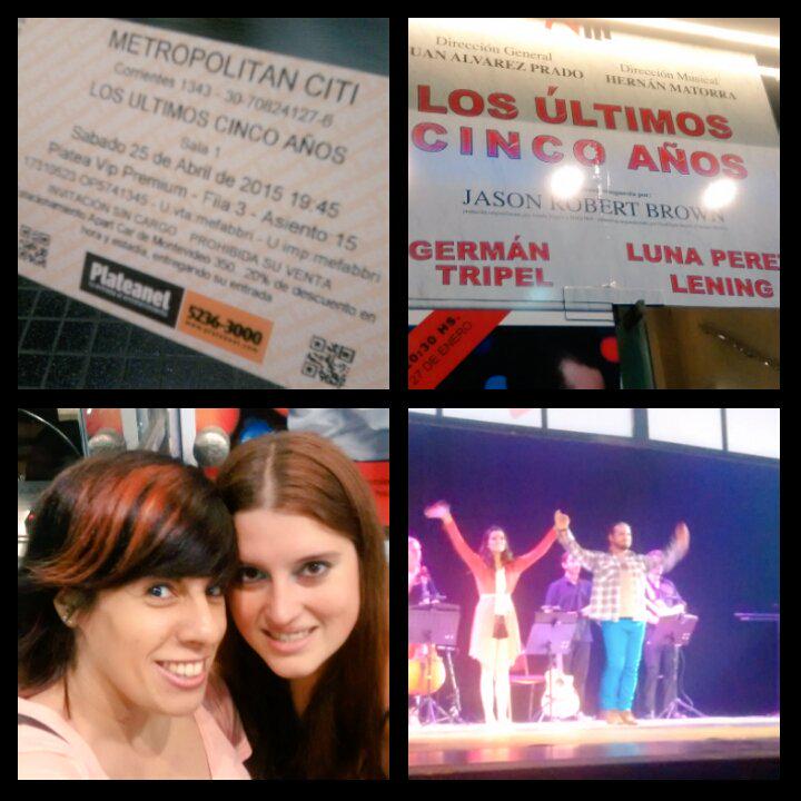 Un placer disfrutar de <a href="/LU5A_Arg/">Los Últimos 5 Años</a> en su ultima funcion. Simplemente maravilloso. <a href="/tripA_germAn/">GermanTripaTripel</a> @LunaPerezL 👏.