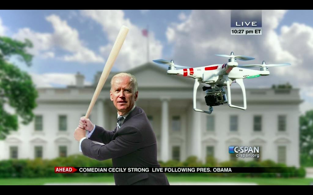 phillipmbailey's tweet photo. Move over U.S. Secret Service, President #Obama has new security measures to protect the @WhiteHouse. #WHCD http://t.co/wQ7Ks1NbZt