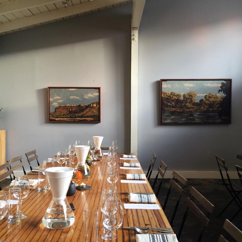 somawater's tweet photo. Getting ready for #sunriseSF dinner at Stable Cafe. Can you spot our #MadetoMatter carafe? http://t.co/CRbO7RblW5