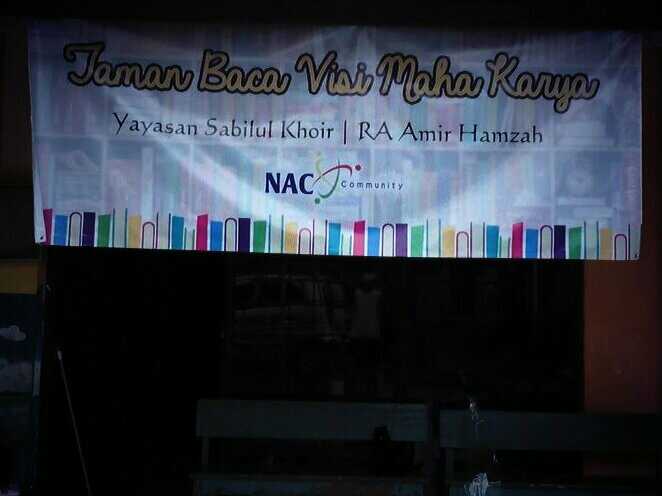 NACCommunity's tweet photo. Grand Opening Taman Baca Visi Maha Karya.. http://t.co/kqJm6gVjeK