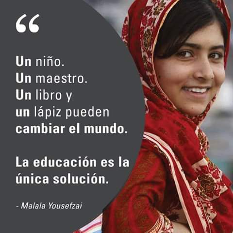 La única solucion: la educación...Malala 
<a href="/ClaudioXGG/">Claudio X. González G.</a> <a href="/Alfredo_Fayad/">Alfredo Fayad V.</a> @Petraquesodecabra