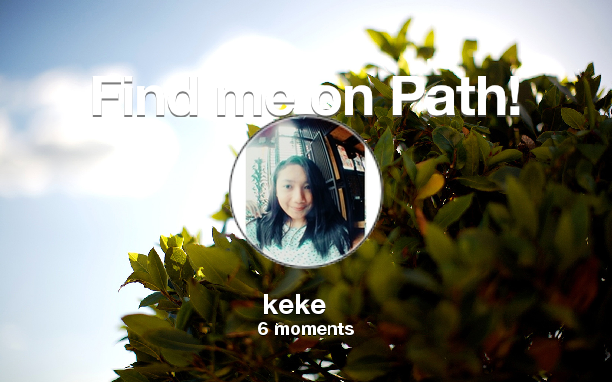 kekefm's tweet photo. Find me on #Path now! Go to: http://t.co/FKI7G7S0oq! #thepersonalnetwork http://t.co/UBd1q129JK