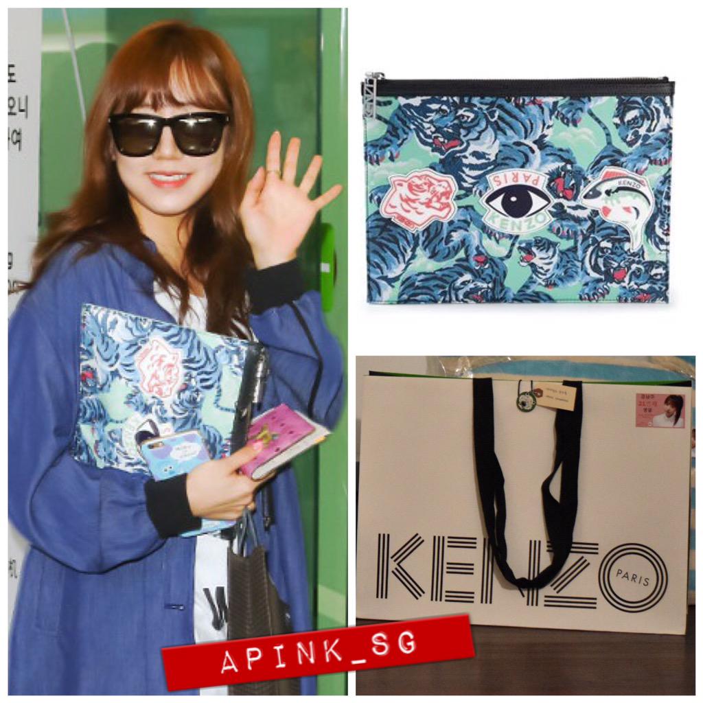[!!] Namjoo (<a href="/APINKKNJ/">김남주</a>) used our Kenzo Clutch that we got for her birthday recently while heading to Japan yesterday!