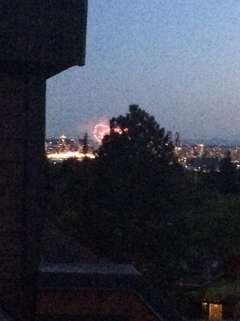 TheGreenMen's tweet photo. Who's the genius that set off fireworks immediately after we just got eliminated? Best firework show in yrs tho! http://t.co/DB5Craj03t