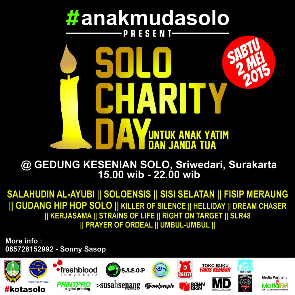 Ribuan #anakmudasolo akan berkumpul bersama untuk peduli terhadap sesama 
@_SOLOENSIS_ <a href="/salahudinmtlcr/">SALAHUDIN AL AYUBI</a> <a href="/fisipmeraung/">Fisip Meraung</a>