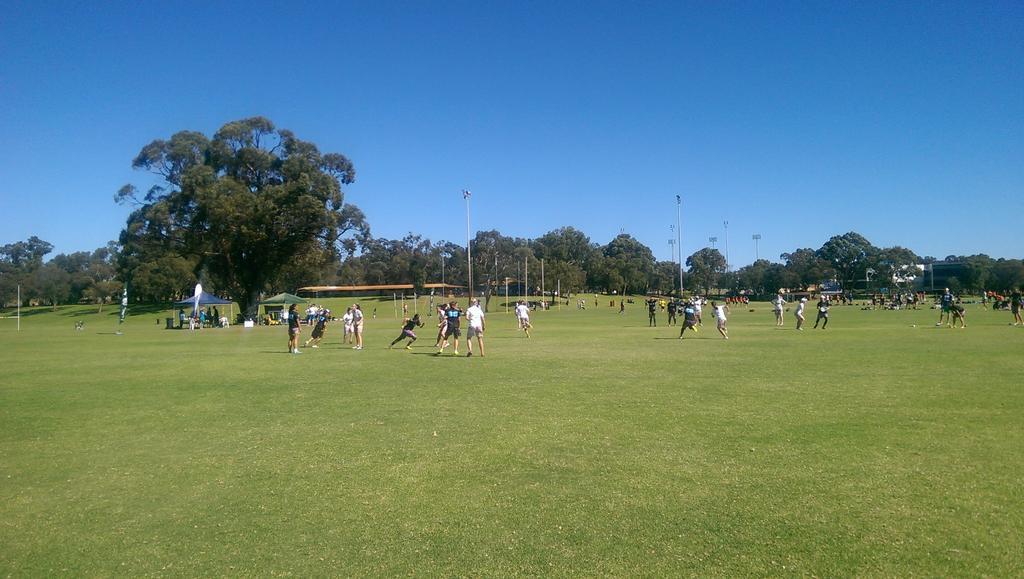 Game going on in the sun