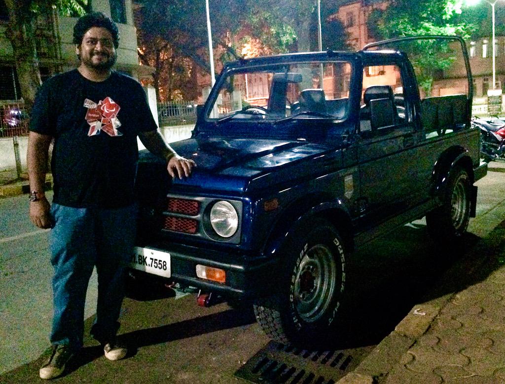 Wohoo!!! Saturday night!!! #gypsy #MumbaiSummer #PartyLikeIts1990 #Furious8 #goodolddays #carlover #4x4 #offroader