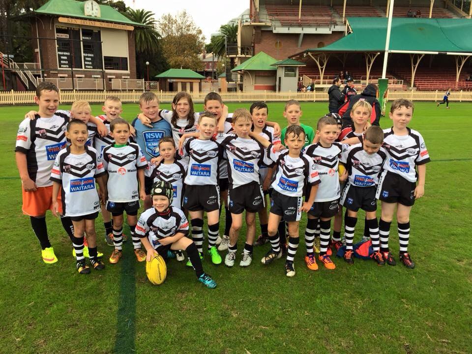 bnmkelly's tweet photo. @Asquith_Magpies juniors @NSJRL clinic great fun now @NthSydneyBears v Manly  @NSWRL  game http://t.co/822H7dnHvt