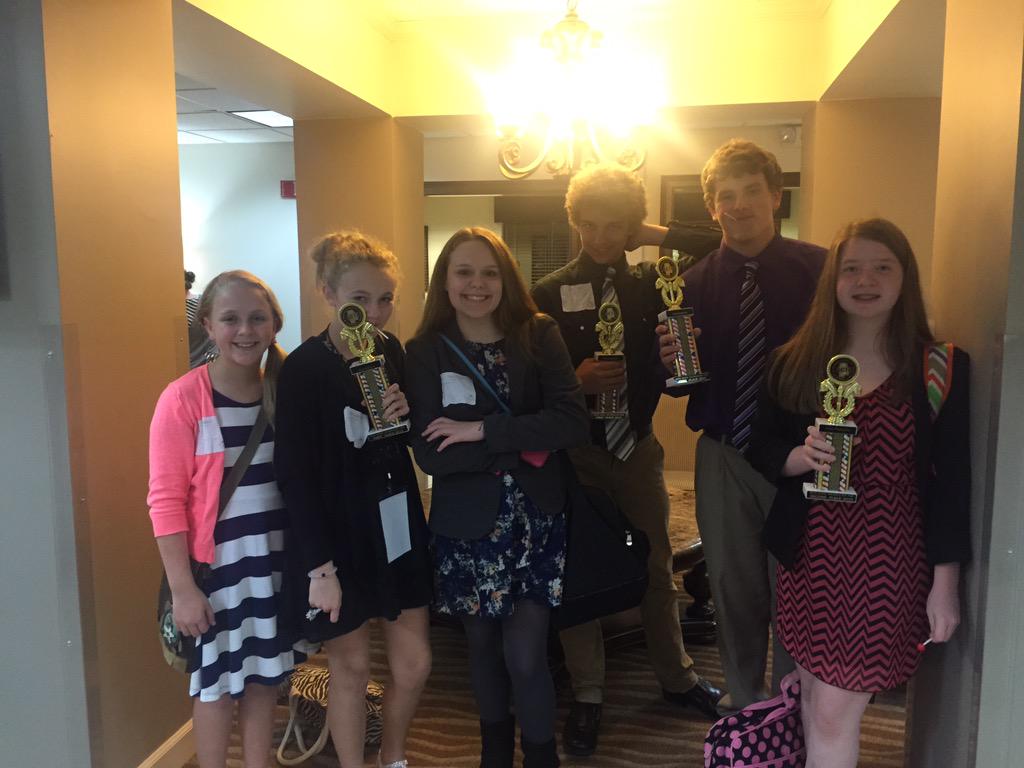 SusanHarryman13's tweet photo. @ACTE @TCBOE Awesome day with awesome kids! Trophy or no, I could not be prouder of Drew Tech Team! #actestate http://t.co/sqneV5bkze