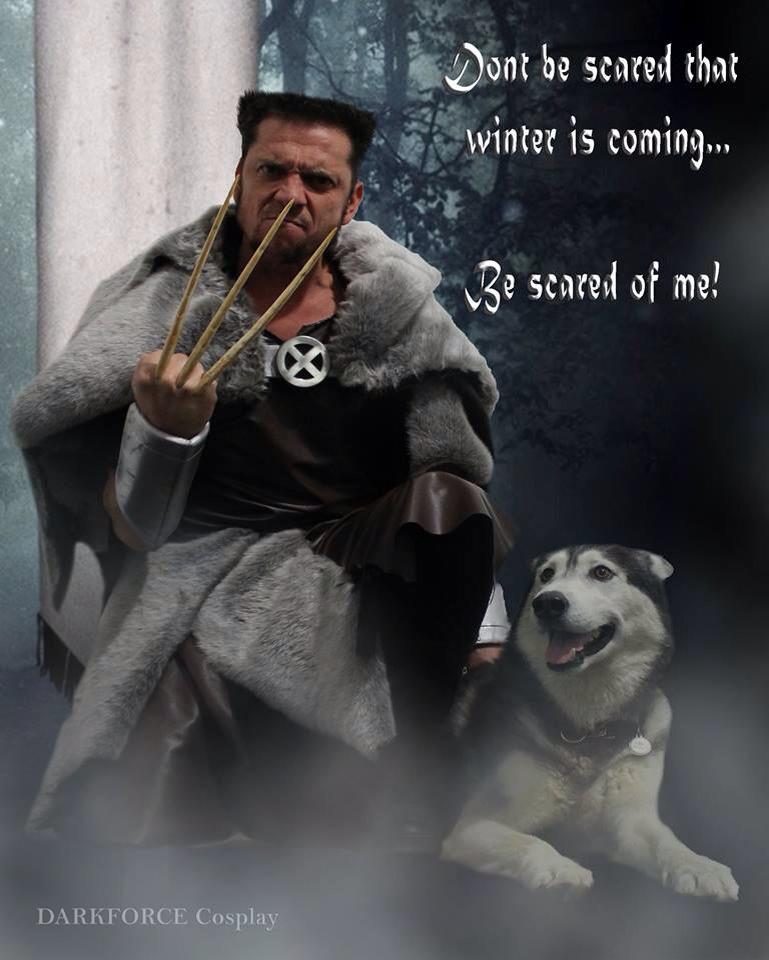 xforcecosplay's tweet photo. Wolverine the Barbarian #RealHughJackman #darkforce #Wolverine #boneclaws #logan #cosplay #Cosplayers #Marvel http://t.co/o5blF80XVY