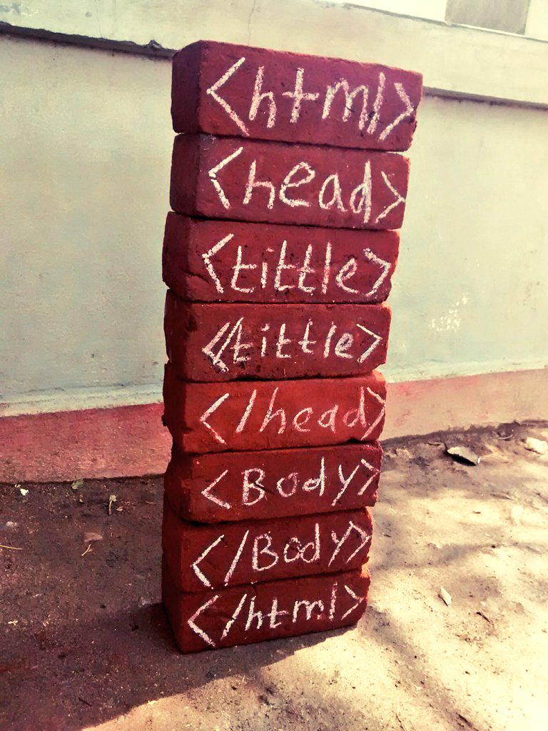 GauthRaj's tweet photo. That's how we are going to teach HTML today to kids. #gogreen #earthday http://t.co/WbNATI1QiQ
