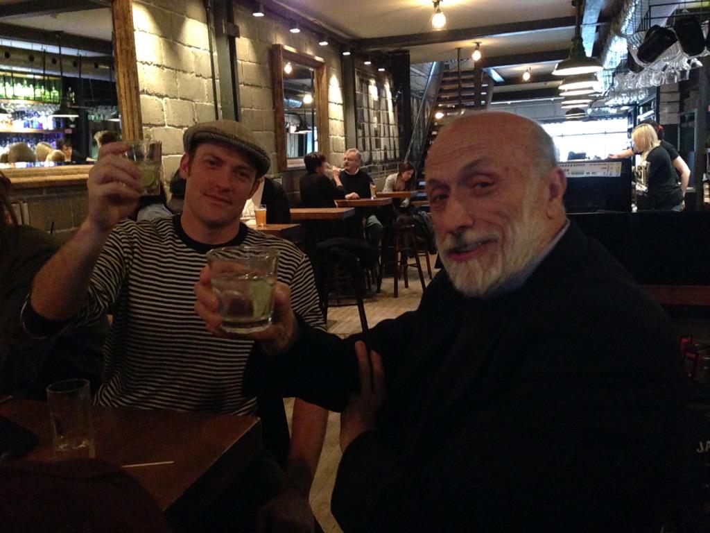 Sean&amp;Carlo @eatlocalsource@LionandBright@SlowFoodCanada Aperativo on Jean-Talon <a href="/SlowFoodMtl/">Grégoire Bobby</a> #slowfoodcanadameet2015