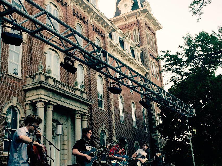 LittleChiefBand's tweet image. After tonight, the only words that need to be said are: We love our hometown. Thanks for the pic @Arkansas_BYX.