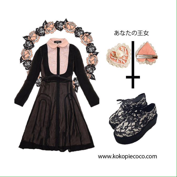 kokopiecoco's tweet photo. Check out new items 🌹 #kawaii #lolitagirl #loligoth #jfashion http://t.co/SJWMeGZjAA