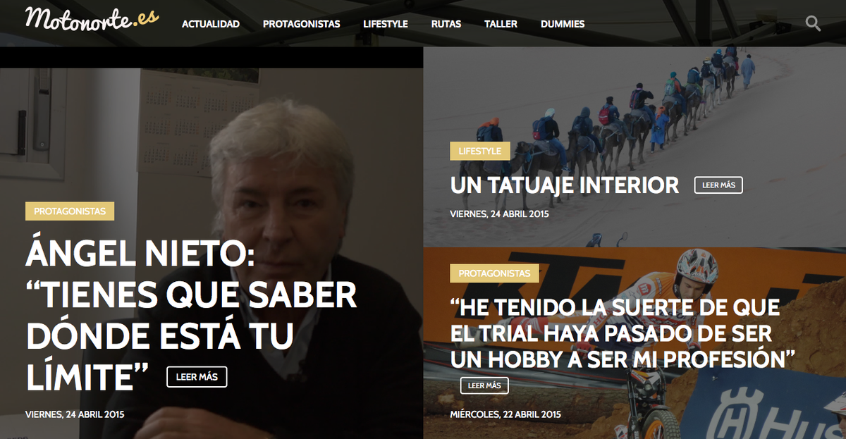 silviacobo's tweet photo. Otro proyecto q me gustó, Motonorte, un portal especializado en motor http://t.co/pKIFjlknpZ x alumnos @fcomnavarra http://t.co/L0orwKGsbI