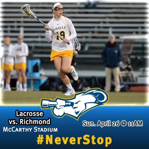 GoExplorers's tweet photo. Celebrate Senior Day with #LaSalleLAX today! #NeverStop http://t.co/HcGUFBx0d5