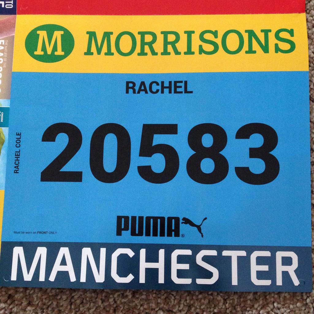 rachcoley's tweet photo. #GreatManchesterRun #RunNumber @Great_Run http://t.co/F3pt7AY2Jb