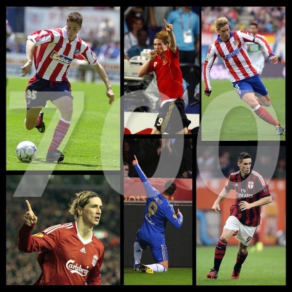 BolaEleven's tweet photo. Torres : 700 games & feeling the same first-day willingness. Thank you for coming along this track with me #Torres700 http://t.co/2UbrMrWHBY