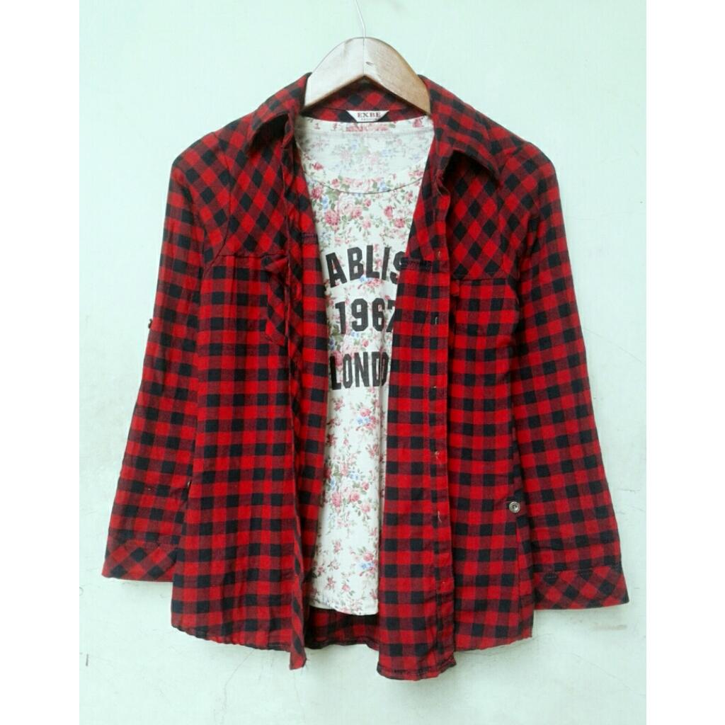 TopTeenStuff's tweet photo. BASIC FLANNEL#5 @85rb bhn flannel. All size to L. Ready http://t.co/VbY8PVh0Il