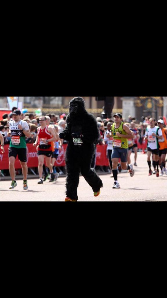eddo75's tweet photo. Nice to see Gerald from Not The Nine O'Clock News still keeping fit
#LondonMarathon #AbsolutelyLivid http://t.co/UVZCkwSNOu