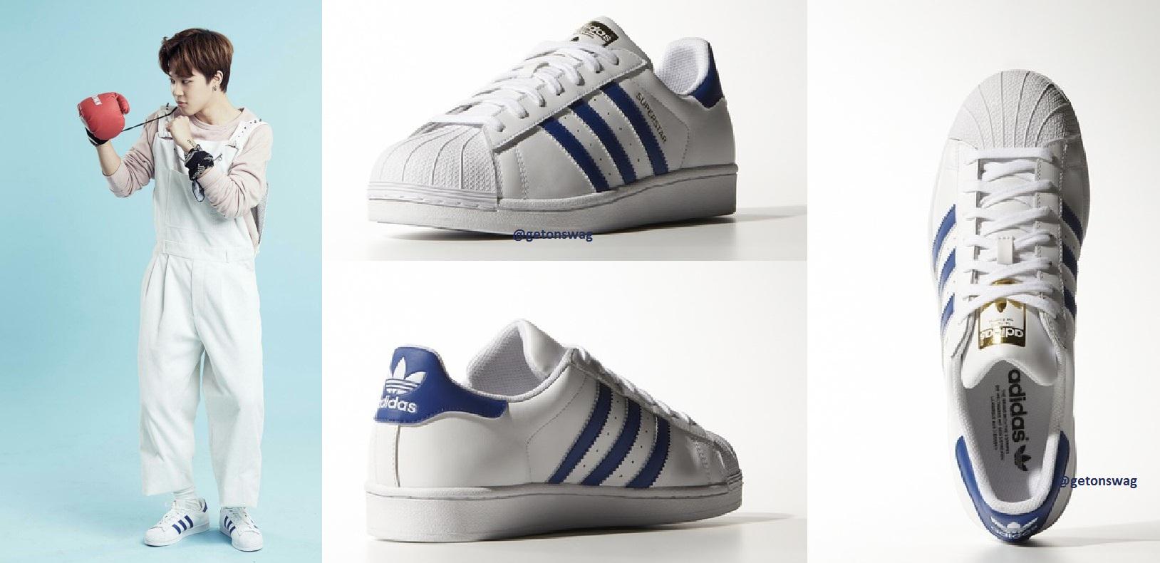 Beyond The ✼ Alex on Twitter: "#BTS #Adidas #Bangtan #Jimin: Adidas Originals Superstar Ftwr White/Collegiate Royal/Ftwr White (B27141), $98 http://t.co/aSgwK6Khbx" / Twitter