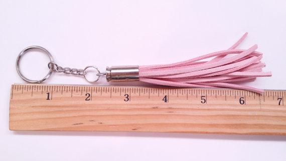 Keychain, key fob, pink suede, bullet casing, swee arnd.co/4Yxqo  #madeinUSA #kprs
