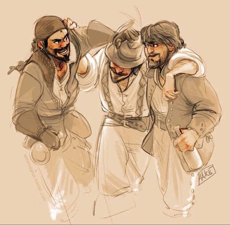 dAthosOlivier's tweet photo. #fanart Credit to artist. #Athos #aramis #porthos #TheMusketeers #TheInseperables http://t.co/5wSU6lGETp