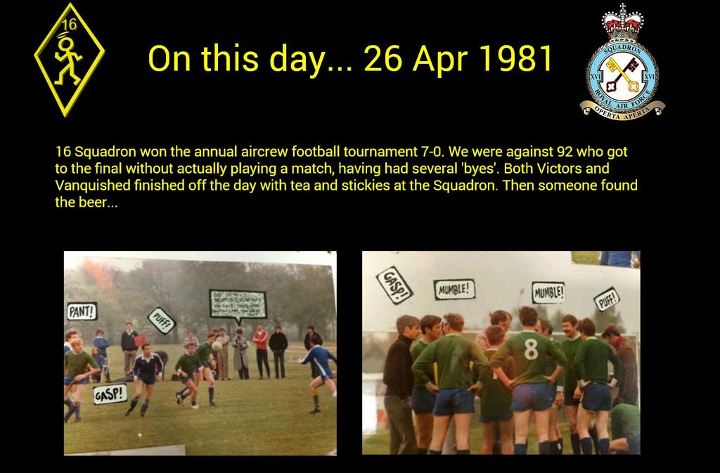 16Sqn's tweet photo. OTDIH - 26 Apr 1981 http://t.co/CDuHX7qveL