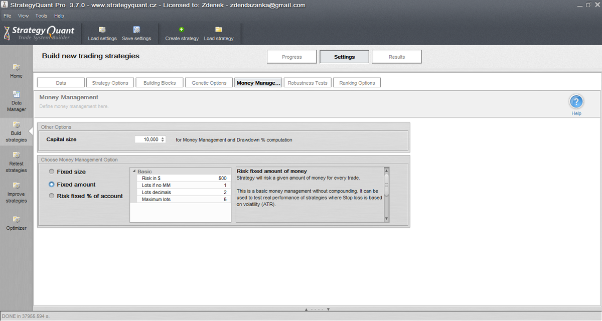 Strategy_Quant's tweet photo. #StrategyQuant 4: Select type of money management. #forex #mt4 #futures #money #trading #tradestation #ninjatrader http://t.co/USTEmuY1ow