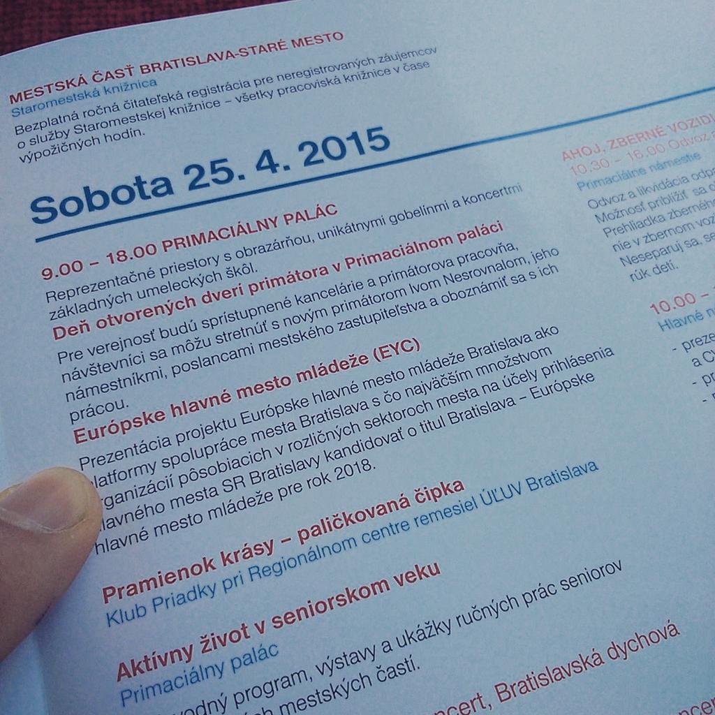 bratislava2018's tweet photo. We are on the program of Bratislava for all ;) #eycba18 http://t.co/Ll2uI6IHoU