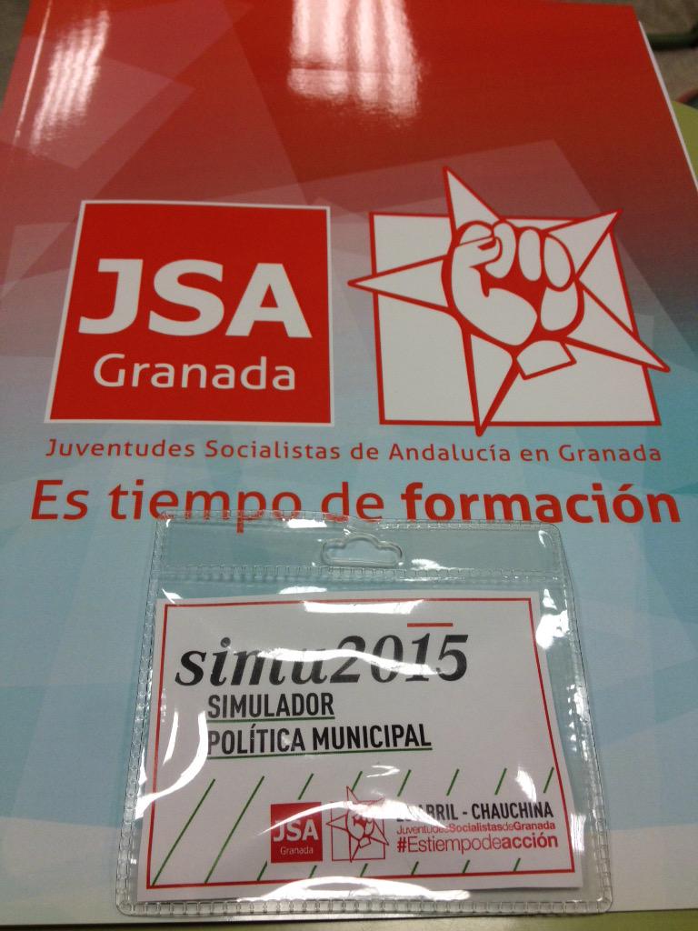 Buenos días ! Empezamos el día con unas jornadas de simulación de política municipal #simu2015 #Estiempodeaccion