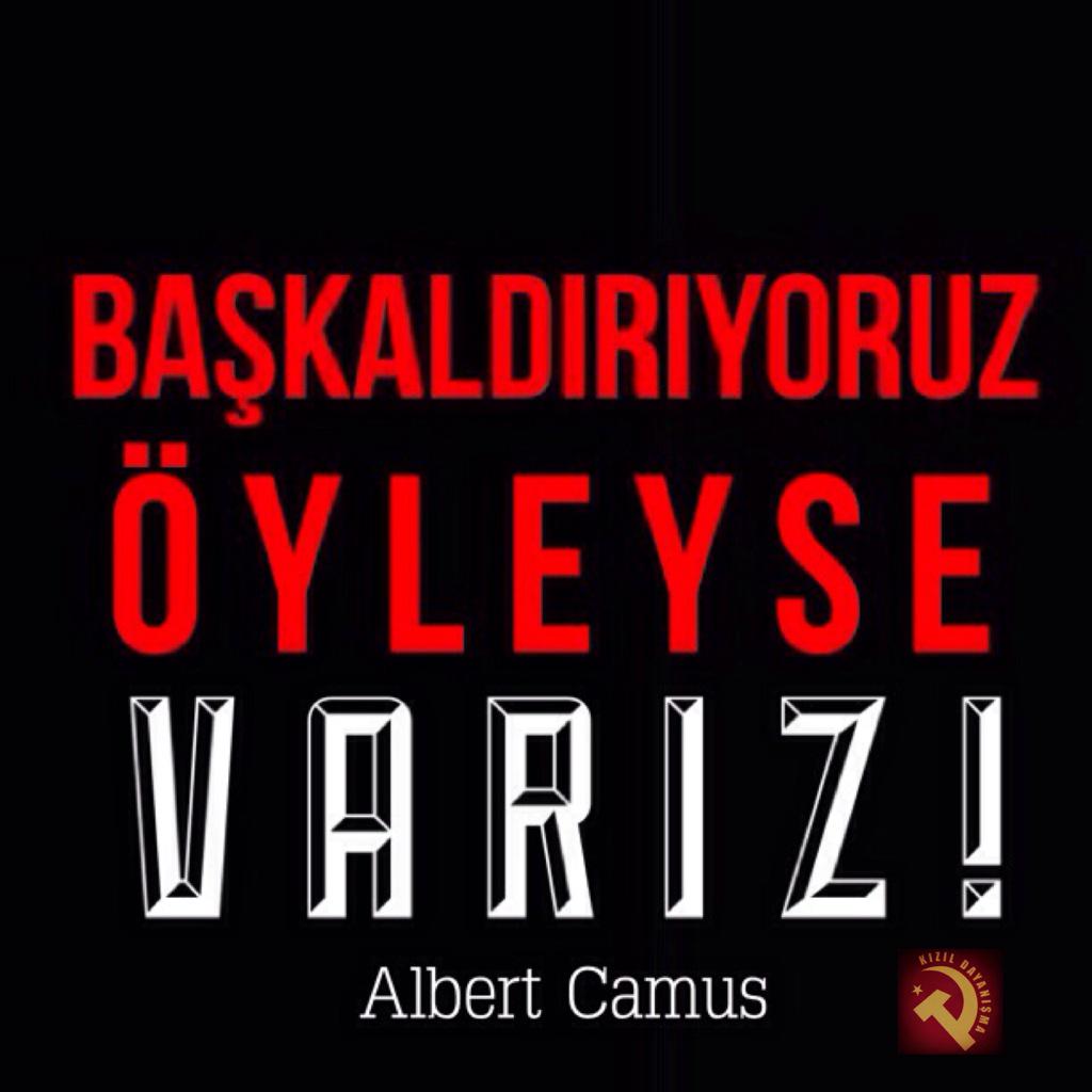 Başkaldırıyoruz, öyleyse varız!
Albert Camus  
#1MayıstaAlanlara
#NükleereHayır 
#NükleerKatliamdır
#NükleereİSYAN