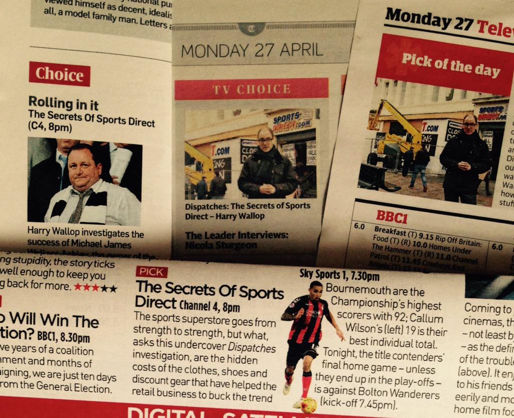 KnightAyton's tweet image. Selection of picks for @hwallop's #SecretsofSportsDirect tomorrow at 8pm #C4 @C4Dispatches