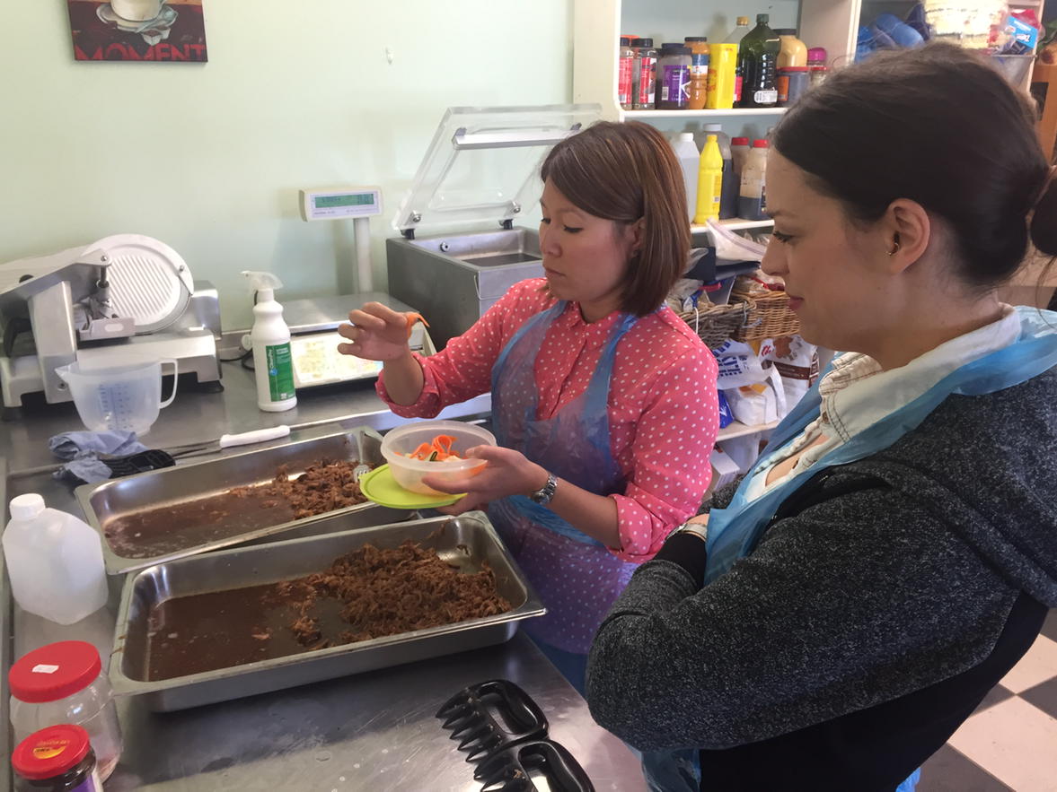 ribstreet's tweet photo. Working with @WanPingCoombes on her new street food recipes. http://t.co/oeD8krFfqj