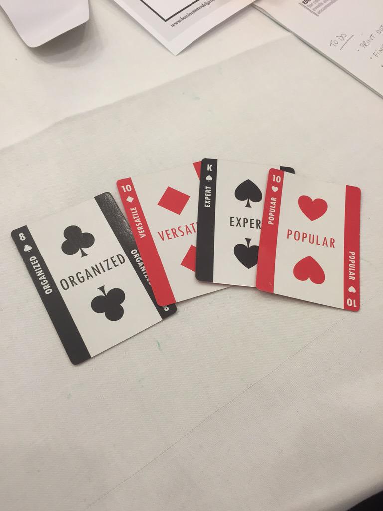 _ShareSquare's tweet image. Turns out the @_ShareSquare team has one of each suit! #YIC2015 #personalitypoker