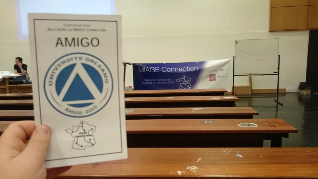 miageorleans's tweet photo. L’AMIGO était présente ce matin à l'assemblée générale de Miage Connection. #miage #Springco http://t.co/mU8Ux5drO1