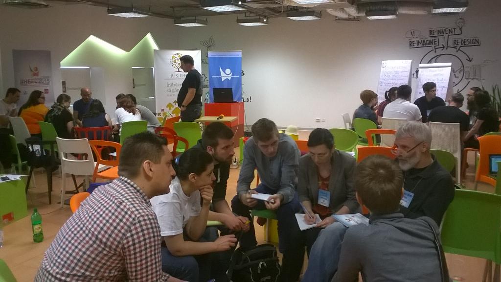 YoungHumanIntl's tweet photo. Each group discussing one of the 5 top issues. #HEEC2015. http://t.co/vX9t3Ruy9w