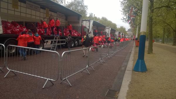 cevalogistics's tweet photo. CEVA trucks at #LondonMarathon with runners baggage, via @davebeaumont69 http://t.co/riboQbQKYG