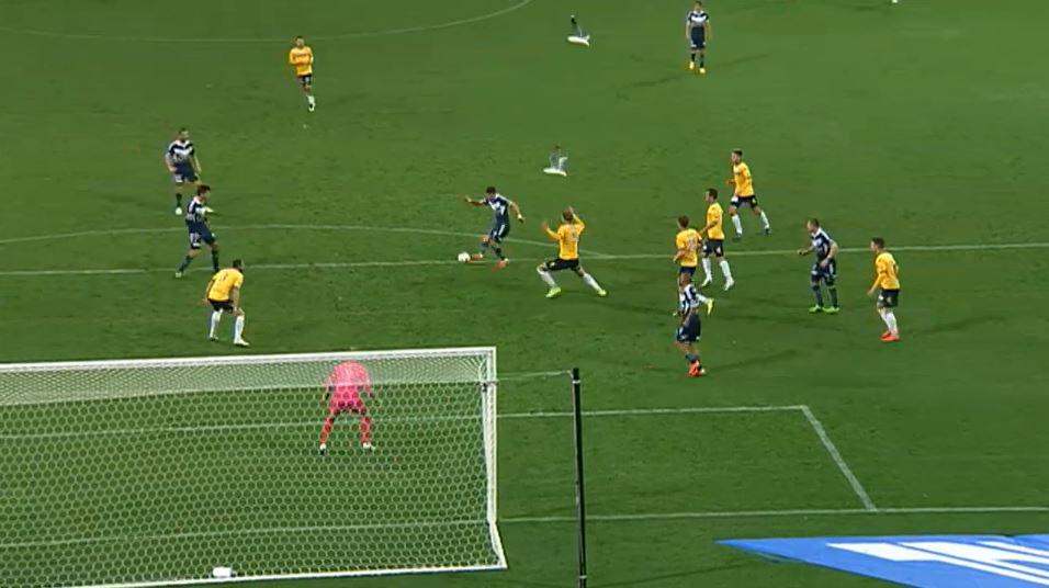 Danie's goal came on this shot Danie's goal came on this shot