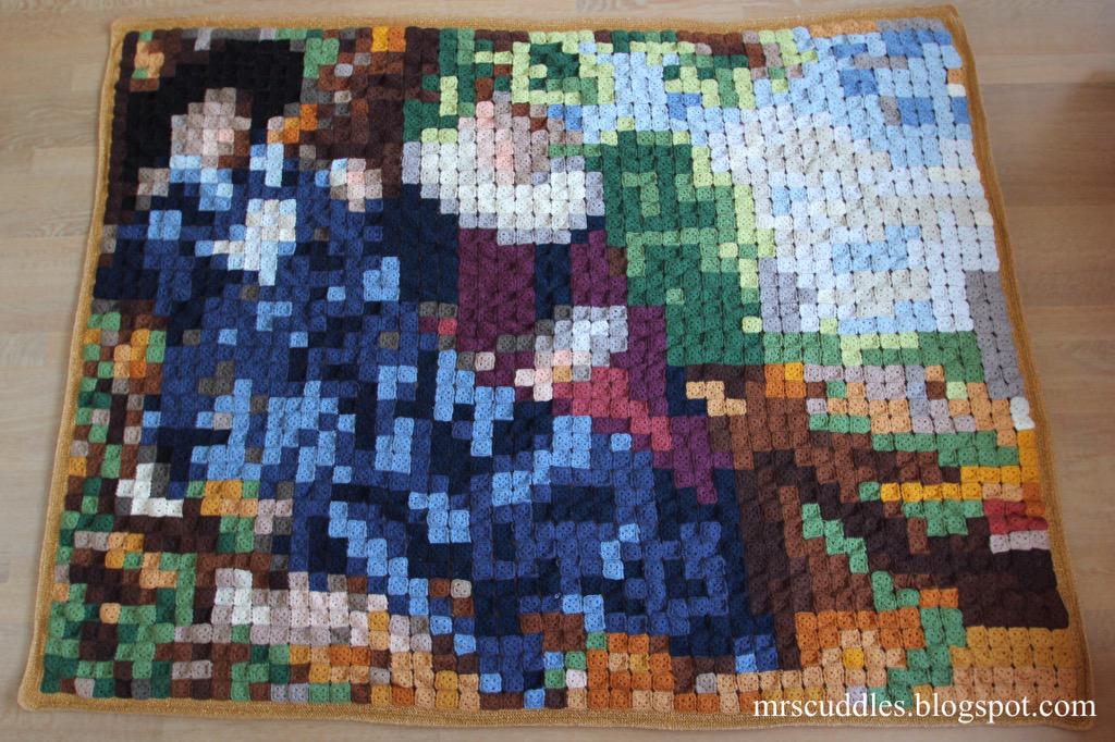 Jaaa hij is klaar en niet meer geheim! Wat vinden jullie van m'n wandkleed? mrscuddles.blogspot.nl/2015/04/het-hu…