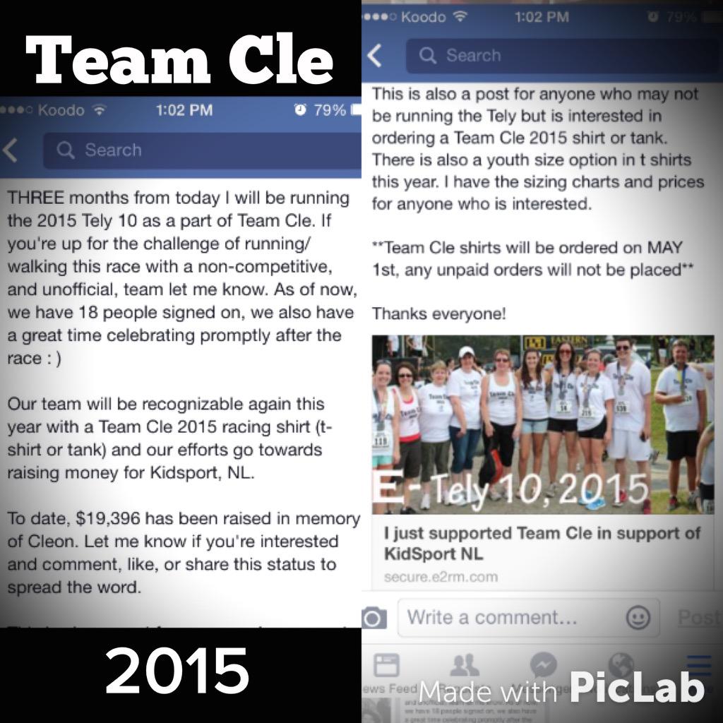 trishsquishface's tweet photo. #TeamCle @Tely10NL @Tely10RoadRace @nlrunning @bv_ridgerunners @KidSport http://t.co/8lImp3lgJk