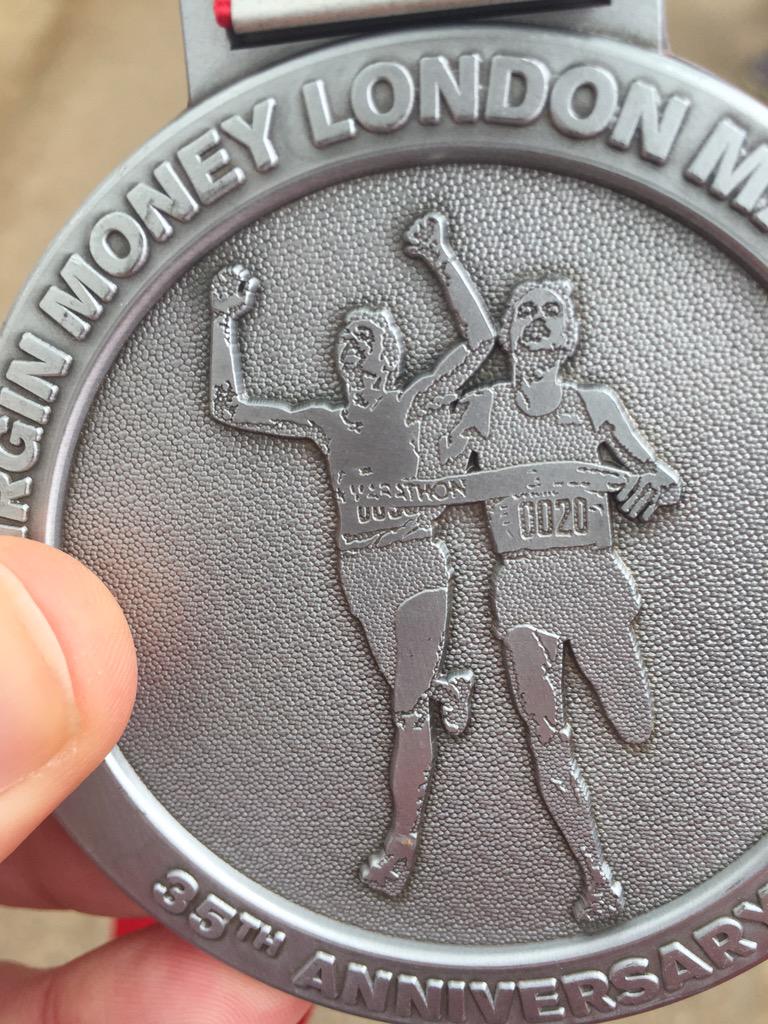 What an experience,  thank you London, and to all the brilliant VLM helpers and macmillan cheer points!  #4hr14min