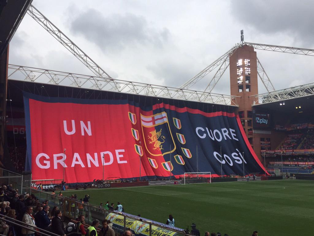 borriellomarco1's tweet image. Grande @GenoaCFC e grande pubblico!! Avanti! Peccato per l'infortunio a Diego Perotti @SerieA_TIM