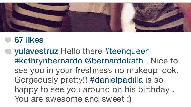 Daniel Padilla is so Happy to see you around on his birthday.mat Ganun rin kami    