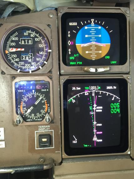 Pilot1Bill's tweet photo. Crazy, strong winds makes an on-time arrival difficult on recent flt from SJU-JFK. Mother nature must think it's Feb? http://t.co/39j6eJ9rEP