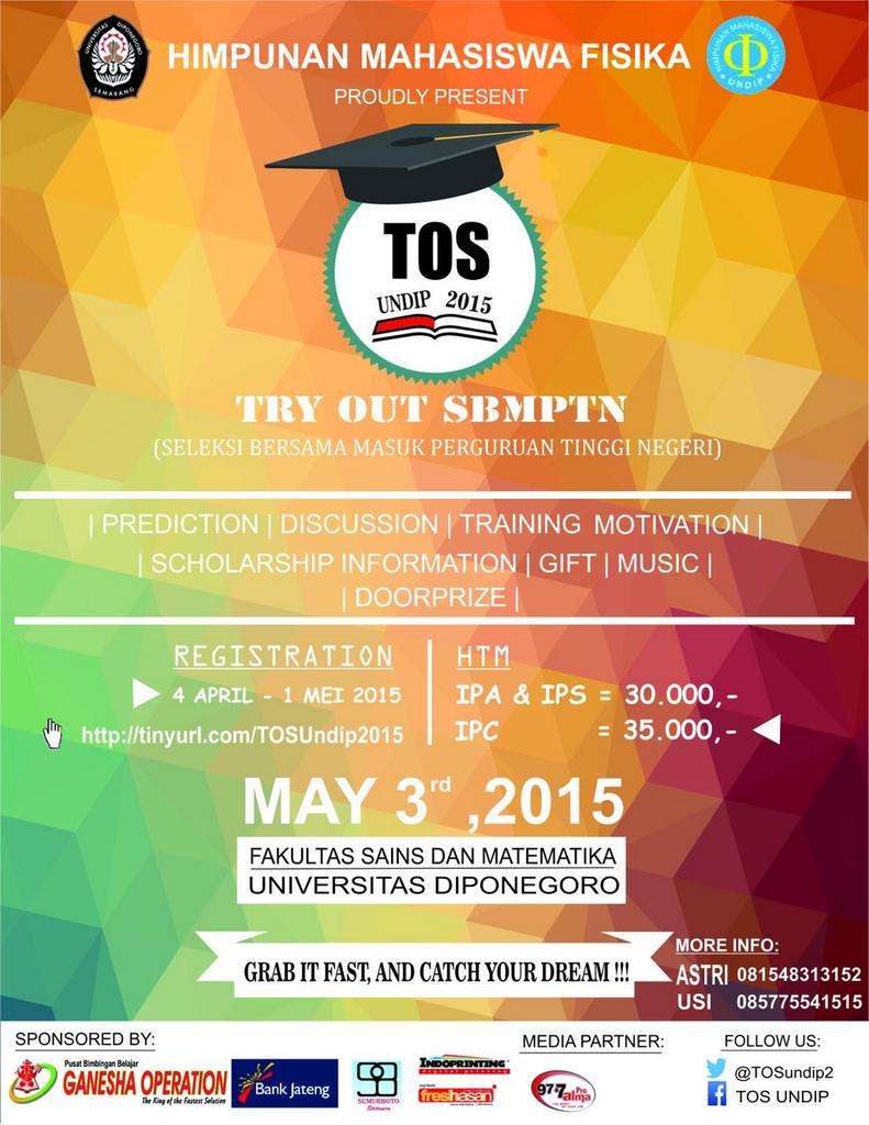 bilasabil's tweet photo. Tolong bantu retweet ya min.. TryOut SBMPTN Undip on 3 mei 2015. Info lebih lanjut follow @TOSundip2 @Akun_MAHASISWA http://t.co/lsUZcLW7WZ