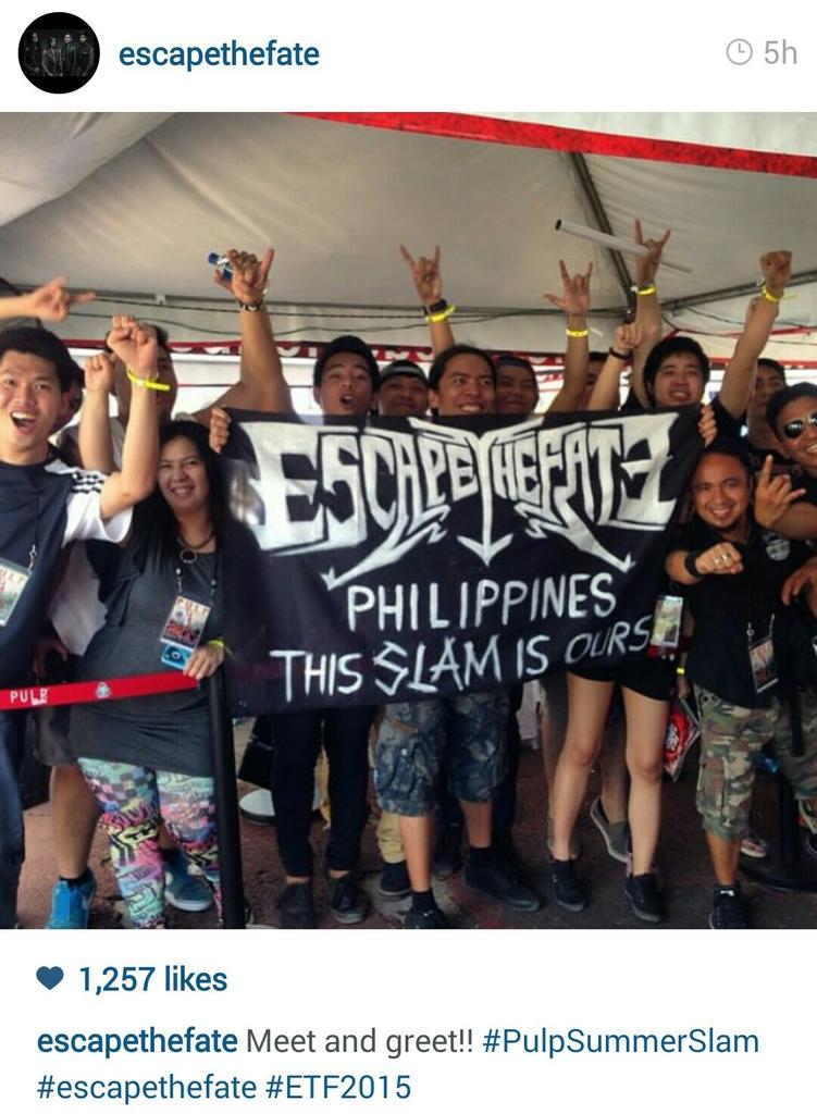 ETFinManila's tweet photo. See you next time! Much love and forever support from your @EscapeTheFatePH family! 💕🙋 #ETFPHArmy #DieHardFans http://t.co/lTePk9ddZe