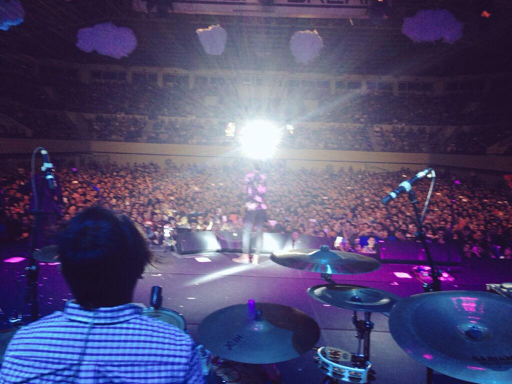 sheilaon7's tweet photo. #latepost #presentbreak2015 - @BrianSO7 sang penggebuk drum yang powerfull πͺ http://t.co/Vb8QS8rwXY