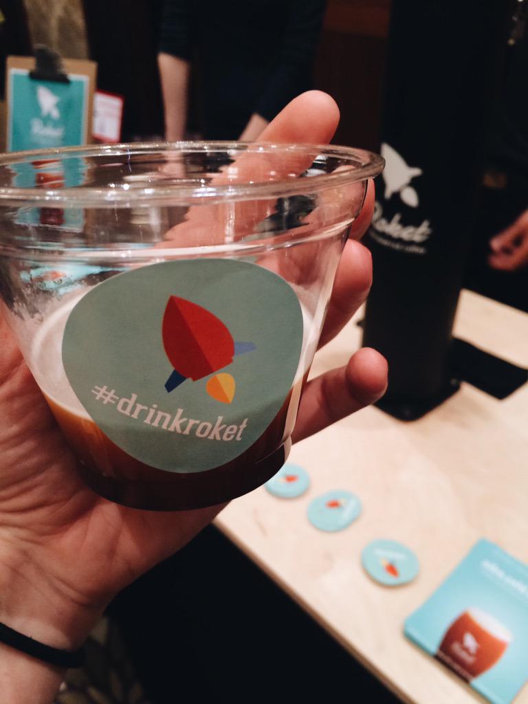 LeaLaurovic's tweet photo. Najlepšia vychytávka na @CoffeefestSK - čapované cold brew!! Top top!! #drinkroket #CFSK15 #coldbrew #blownaway http://t.co/27zpmiDZss